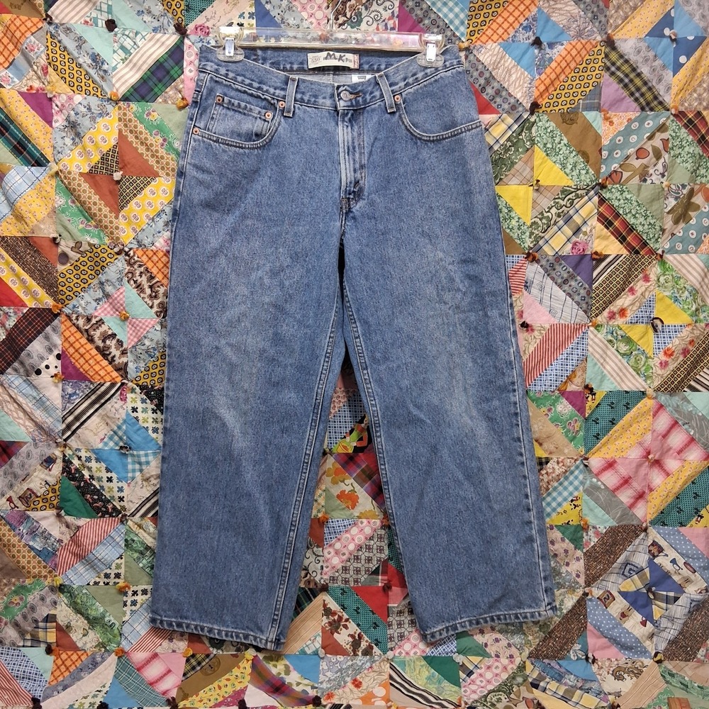 Y2K 2004 Levis 550 Jeans Boys 16 Husky 32x28 Relaxed Fit